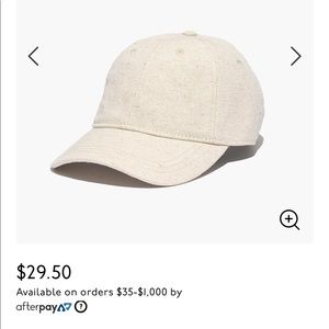 Madewell cotton linen baseball cap
